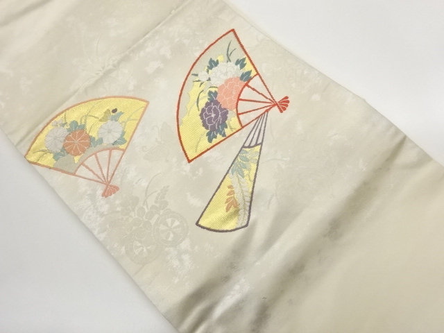 JAPANESE NAGOYA OBI / WOVEN KIKU
